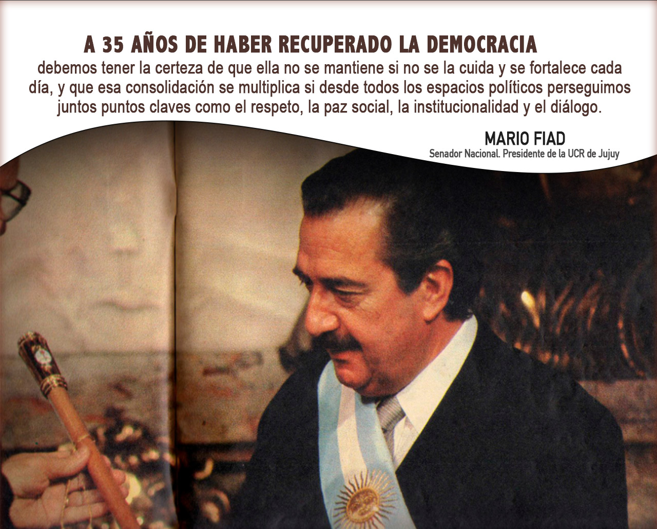 35 años de democracia: Lo que no debemos olvidar y los nuevos desafíos