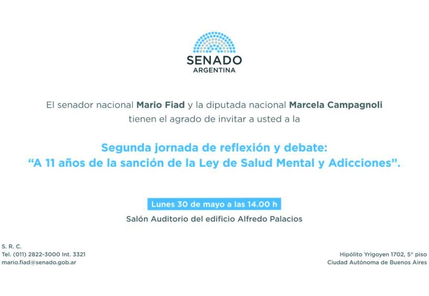 Segunda jornada de reflexión sobre la Ley de Salud Mental y Adicciones en el Senado
