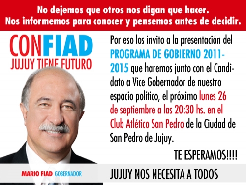 La Unión para el Desarrollo Social presenta su programa de gobierno