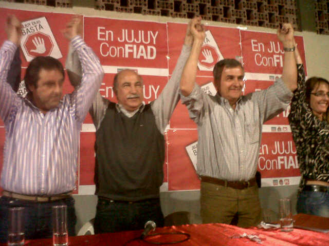 Acto del Frente Jujeño en Lib. Gral. San Martín
